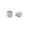 Bază broșă cu platou, ø19 mm - Platinum (1000 Bucăți)