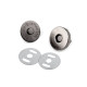 Închizatori / capse magnetice, finisaj nichel negru, ø18 mm - Nichel negru (5 Seturi) Închizatori / capse magnetice, finisaj nichel negru, ø18 mm - Nichel negru (5 Seturi)