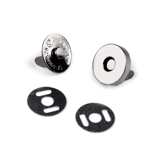 Închizatori / capse magnetice, finisaj nichel antic, ø14 mm - Nichel antic (50 Seturi) Închizatori / capse magnetice, finisaj nichel antic, ø14 mm - Nichel antic (50 Seturi)