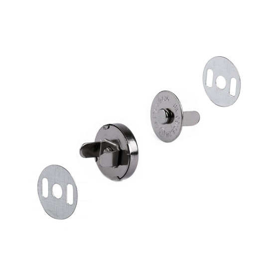 Închizatori / capse magnetice, finisaj nichel antic, ø14 mm - Nichel antic (50 Seturi) Închizatori / capse magnetice, finisaj nichel antic, ø14 mm - Nichel antic (50 Seturi)