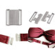 Închizătoare sutien lățime 25 mm - Auriu rose (10 Perechi)