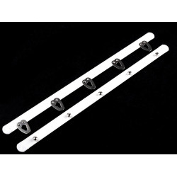 Închizător corset, diverse lungimi, lățime 12 mm, lungime 20; 25 cm - Alb (1 Pereche)
