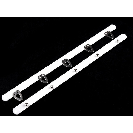 Închizător corset, diverse lungimi, lățime 12 mm, lungime 20; 25 cm - Alb (1 Pereche) Închizător corset, diverse lungimi, lățime 12 mm, lungime 20; 25 cm - Alb (1 Pereche)
