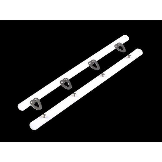 Închizător corset, diverse lungimi, lățime 12 mm, lungime 20; 25 cm - Alb (1 Pereche) Închizător corset, diverse lungimi, lățime 12 mm, lungime 20; 25 cm - Alb (1 Pereche)