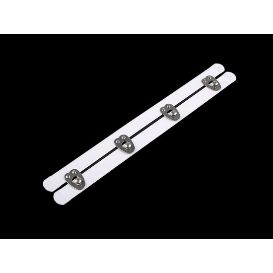 Închizător corset, diverse lungimi, lățime 12 mm, lungime 20; 25 cm - Alb (1 Pereche) Închizător corset, diverse lungimi, lățime 12 mm, lungime 20; 25 cm - Alb (1 Pereche)