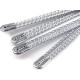 Balene metalice pentru corset, lățime 5 mm - Argintiu (4 Bucăți) Balene metalice pentru corset, lățime 5 mm - Argintiu (4 Bucăți)