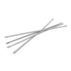 Balene metalice pentru corset, lățime 5 mm - Argintiu (100 Bucăți)