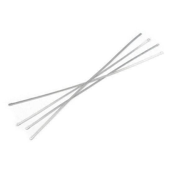 Balene metalice pentru corset, lățime 5 mm - Argintiu (4 Bucăți) Balene metalice pentru corset, lățime 5 mm - Argintiu (4 Bucăți)