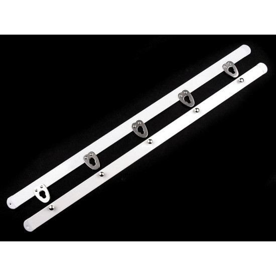 Închizător corset, 12 mm x 30; 35 cm - Alb (5 Perechi) Închizător corset, 12 mm x 30; 35 cm - Alb (5 Perechi)