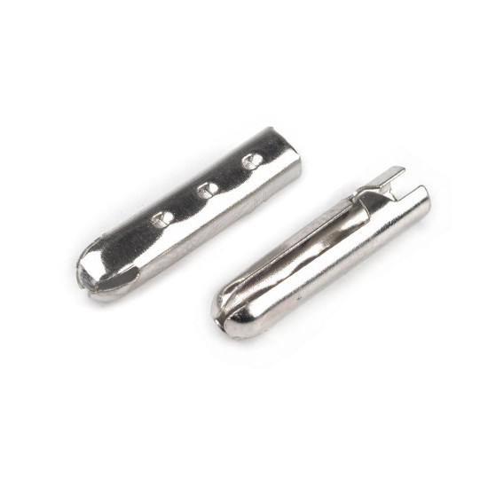 Terminație metalică pentru șnur, ø3,3 mm - Nichel (5 Bucăți) Terminație metalică pentru șnur, ø3,3 mm - Nichel (5 Bucăți)