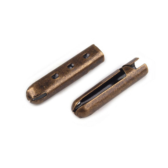 Terminație metalică pentru șnur, ø3,3 mm - Nichel (5 Bucăți) Terminație metalică pentru șnur, ø3,3 mm - Nichel (5 Bucăți)