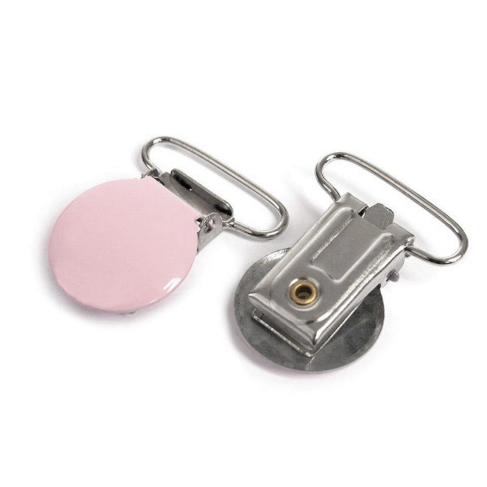 Clips pentru bretele, lățime 25 mm - Alb (20 Bucăți) Clips pentru bretele, lățime 25 mm - Alb (20 Bucăți)