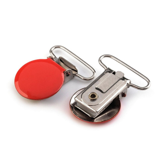 Clips pentru bretele, lățime 25 mm - Alb (20 Bucăți) Clips pentru bretele, lățime 25 mm - Alb (20 Bucăți)