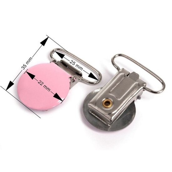 Clips pentru bretele, lățime 25 mm - Alb (20 Bucăți) Clips pentru bretele, lățime 25 mm - Alb (20 Bucăți)