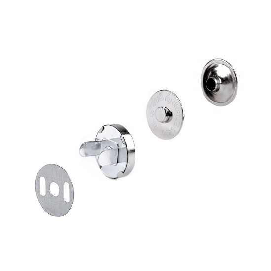 Închizatori / capse magnetice cu nit, ø18 mm - Alamă antică (20 Seturi) Închizatori / capse magnetice cu nit, ø18 mm - Alamă antică (20 Seturi)