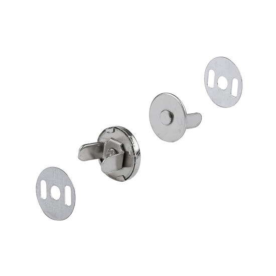 Închizatori / capse magnetice, ø10 mm - Nichel negru (100 Seturi) Închizatori / capse magnetice, ø10 mm - Nichel negru (100 Seturi)