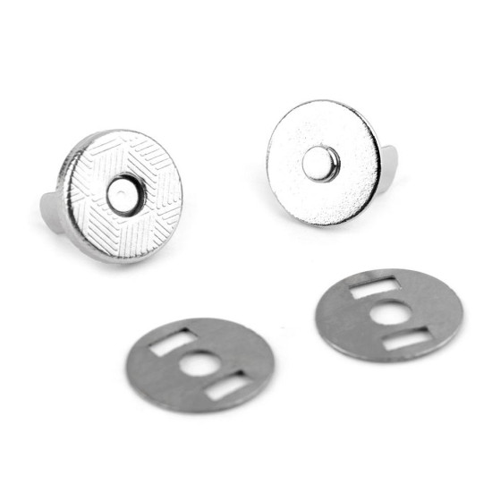 Închizatori / capse magnetice, ø10 mm - Nichel negru (100 Seturi) Închizatori / capse magnetice, ø10 mm - Nichel negru (100 Seturi)