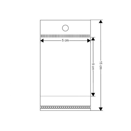 Pungi cu clapetă adezivă și agățătoare, 5x9 cm - Transparent (1000 Bucăți) Pungi cu clapetă adezivă și agățătoare, 5x9 cm - Transparent (1000 Bucăți)