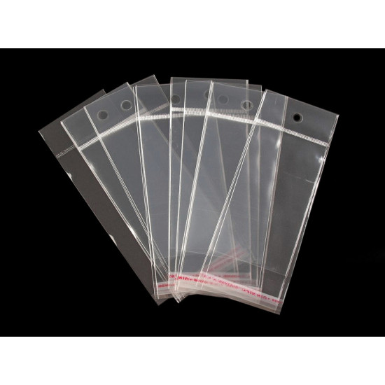 Pungi cu clapetă adezivă și agățătoare, 6x10,5 cm - Transparent (3000 Bucăți) Pungi cu clapetă adezivă și agățătoare, 6x10,5 cm - Transparent (3000 Bucăți)