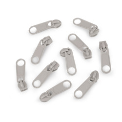 Cursor fermoar spiralat pol, no 5 - Taupe (10 Bucăți)
