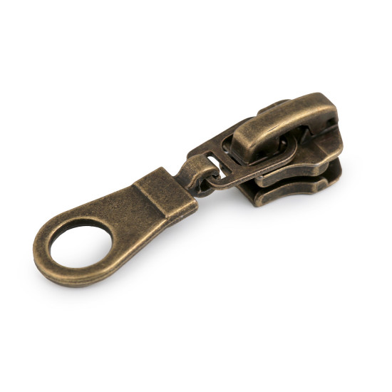 Cursor fermoar metalic, no 5 - Alamă antică (50 Bucăți) Cursor fermoar metalic, no 5 - Alamă antică (50 Bucăți)