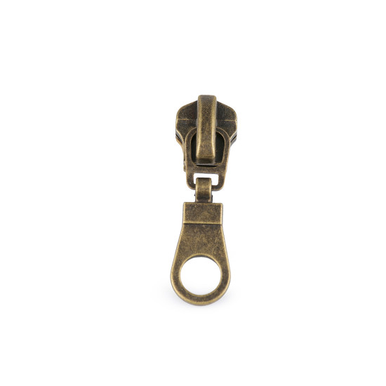 Cursor fermoar metalic, no 5 - Alamă antică (50 Bucăți) Cursor fermoar metalic, no 5 - Alamă antică (50 Bucăți)