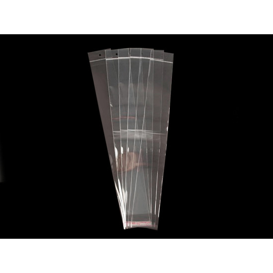 Pungi cu clapetă adezivă și agățătoare, 7x45 cm - Transparent (1000 Bucăți) Pungi cu clapetă adezivă și agățătoare, 7x45 cm - Transparent (1000 Bucăți)