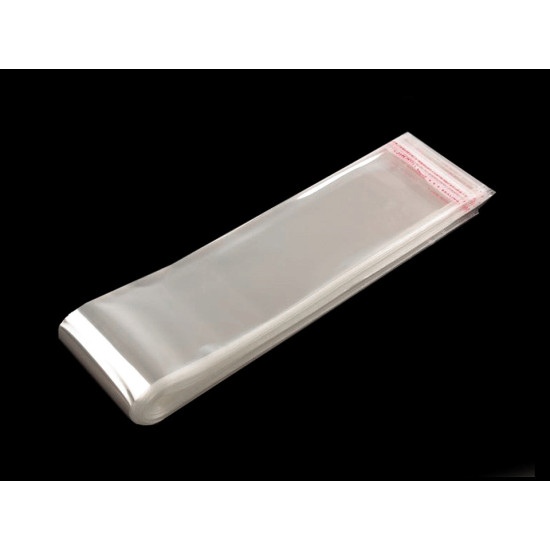 Pungi cu clapetă adezivă și agățătoare, 7x45 cm - Transparent (1000 Bucăți) Pungi cu clapetă adezivă și agățătoare, 7x45 cm - Transparent (1000 Bucăți)