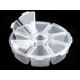 Cutie depozitare / organizare mărgele, ø10 cm - Transparent (20 Bucăți) Cutie depozitare / organizare mărgele, ø10 cm - Transparent (20 Bucăți)