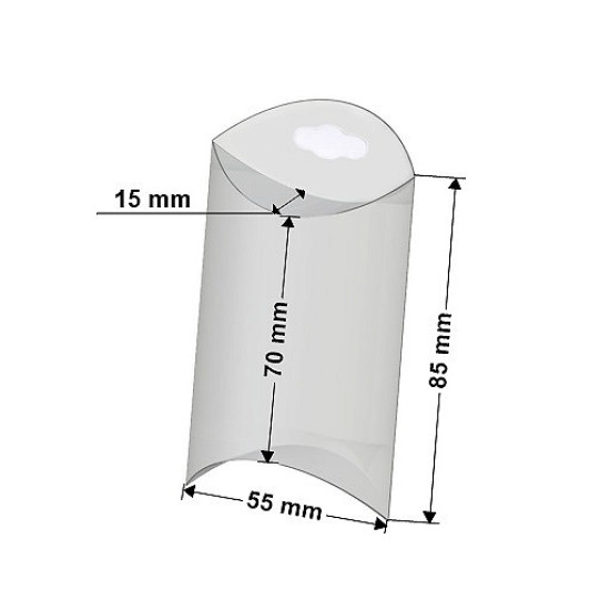 Cutie plastic euroholder, 5x8,5 cm - Transparent (50 Bucăți) Cutie plastic euroholder, 5x8,5 cm - Transparent (50 Bucăți)