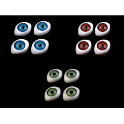 Ochi de plastic pentru jucării, 12x17mm - Mix aleatoriu de variante (40 Bucăți)