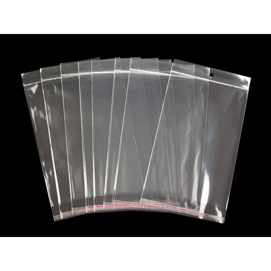 Pungi cu clapetă adezivă și agățătoare, 17x25,5 - 26 cm - Transparent (8900 Bucăți) Pungi cu clapetă adezivă și agățătoare, 17x25,5 - 26 cm - Transparent (8900 Bucăți)