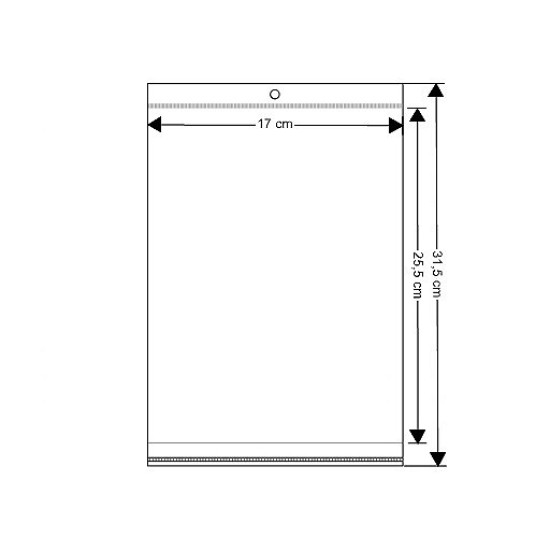 Pungi cu clapetă adezivă și agățătoare, 17x25,5 - 26 cm - Transparent (8900 Bucăți) Pungi cu clapetă adezivă și agățătoare, 17x25,5 - 26 cm - Transparent (8900 Bucăți)