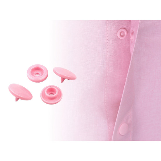Capse plastic, 18" - Roz (200 Seturi) Capse plastic, 18" - Roz (200 Seturi)