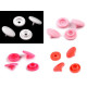 Capse plastic, 18" - Roz (200 Seturi) Capse plastic, 18" - Roz (200 Seturi)