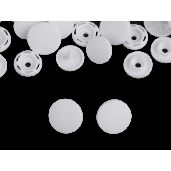 Capse plastic, 22" - Alb (50 Seturi)