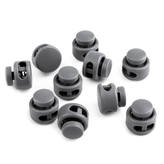 Opritori șnur, 2 găuri, 13x15 mm - Alb (200 Bucăți) Opritori șnur, 2 găuri, 13x15 mm - Alb (200 Bucăți)
