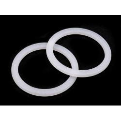 Inele plastic, ø34mm - Alb (100 Bucăți)