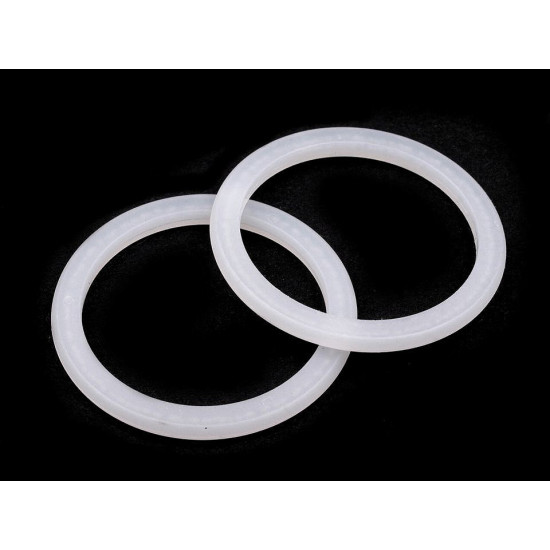Inele plastic, ø34mm - Alb (500 Bucăți)