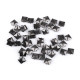 Ţinte metalice inox, model piramidă, 12x12 mm - Nichel negru (50 Bucăți) Ţinte metalice inox, model piramidă, 12x12 mm - Nichel negru (50 Bucăți)