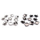 Ţinte metalice inox, model piramidă, 12x12 mm - Nichel negru (50 Bucăți) Ţinte metalice inox, model piramidă, 12x12 mm - Nichel negru (50 Bucăți)