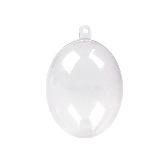 Ou plastic transparent format din două parți, 4,5x6 cm - Transparent (2 Bucăți)