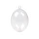 Ou plastic transparent format din două parți, 4,5x6 cm - Transparent (2 Bucăți)