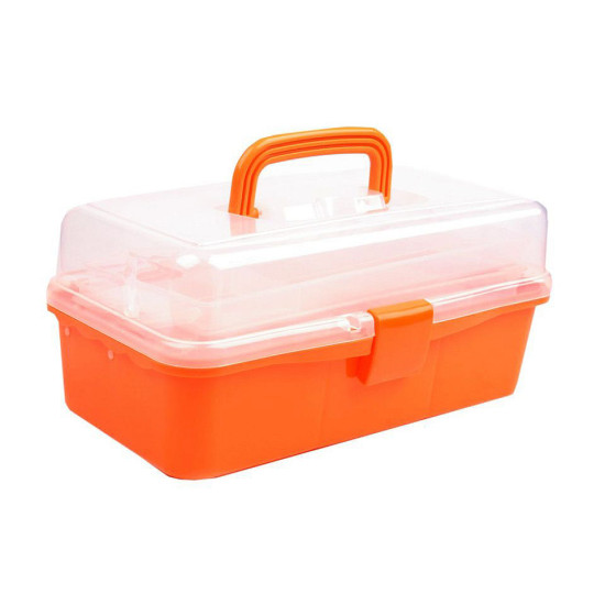 Cutie plastic compartimentată, 20x33x15 cm - Roșu (1 Bucată) Cutie plastic compartimentată, 20x33x15 cm - Roșu (1 Bucată)