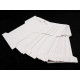 Card expunere panglici / șnururi,  6,6x11,5 cm - Alb (300 Bucăți)