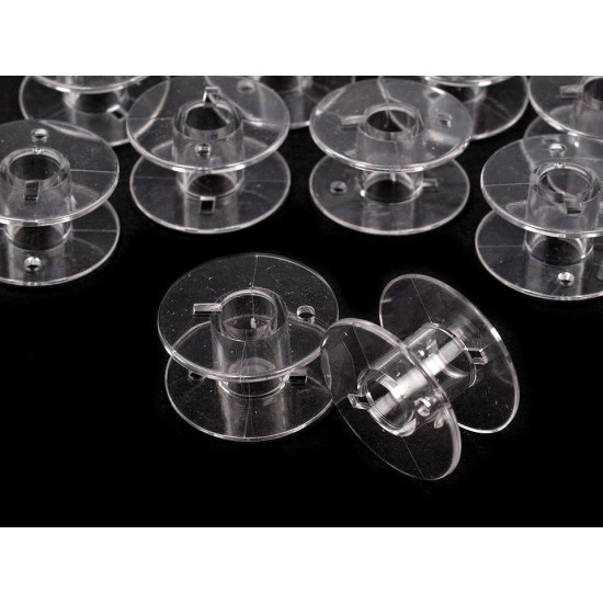 Bobine din plastic pentru masină de cusut lucznik - Transparent (10 Bucăți) Bobine din plastic pentru masină de cusut lucznik - Transparent (10 Bucăți)