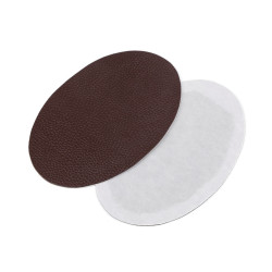 Petice termoadezive din piele ecologică, 12x18 cm - Maro (1 Sac)