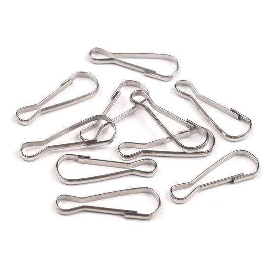 Carabină metalică - Nichel (500 Bucăți) Carabină metalică - Nichel (500 Bucăți)