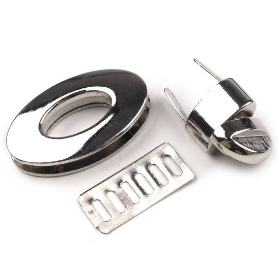 Închizătoare poșetă, 23x37 mm - Auriu clasic (1 Set) Închizătoare poșetă, 23x37 mm - Auriu clasic (1 Set)