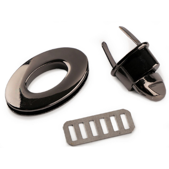 Închizătoare poșetă, 23x37 mm - Auriu clasic (1 Set) Închizătoare poșetă, 23x37 mm - Auriu clasic (1 Set)